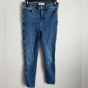 Madewell 10” High Rise Skinny Jeans Womens 26 Mid Wash Blue Denim Casual